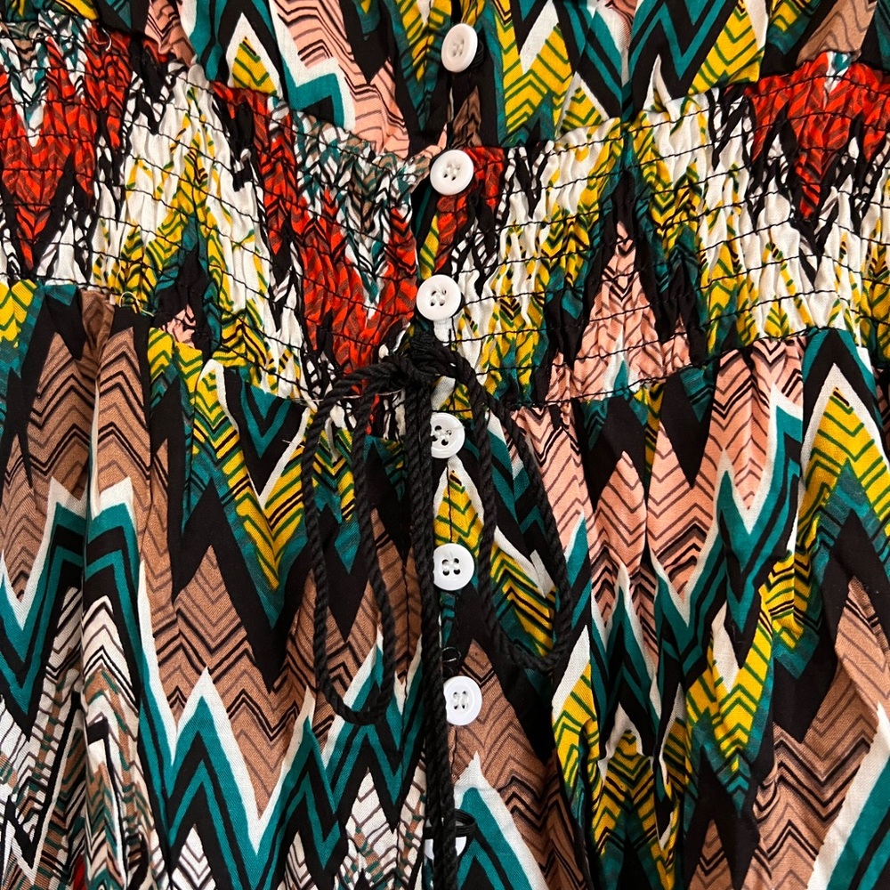 Chevron Patterned Maxi Dress - Picture 8 of 8